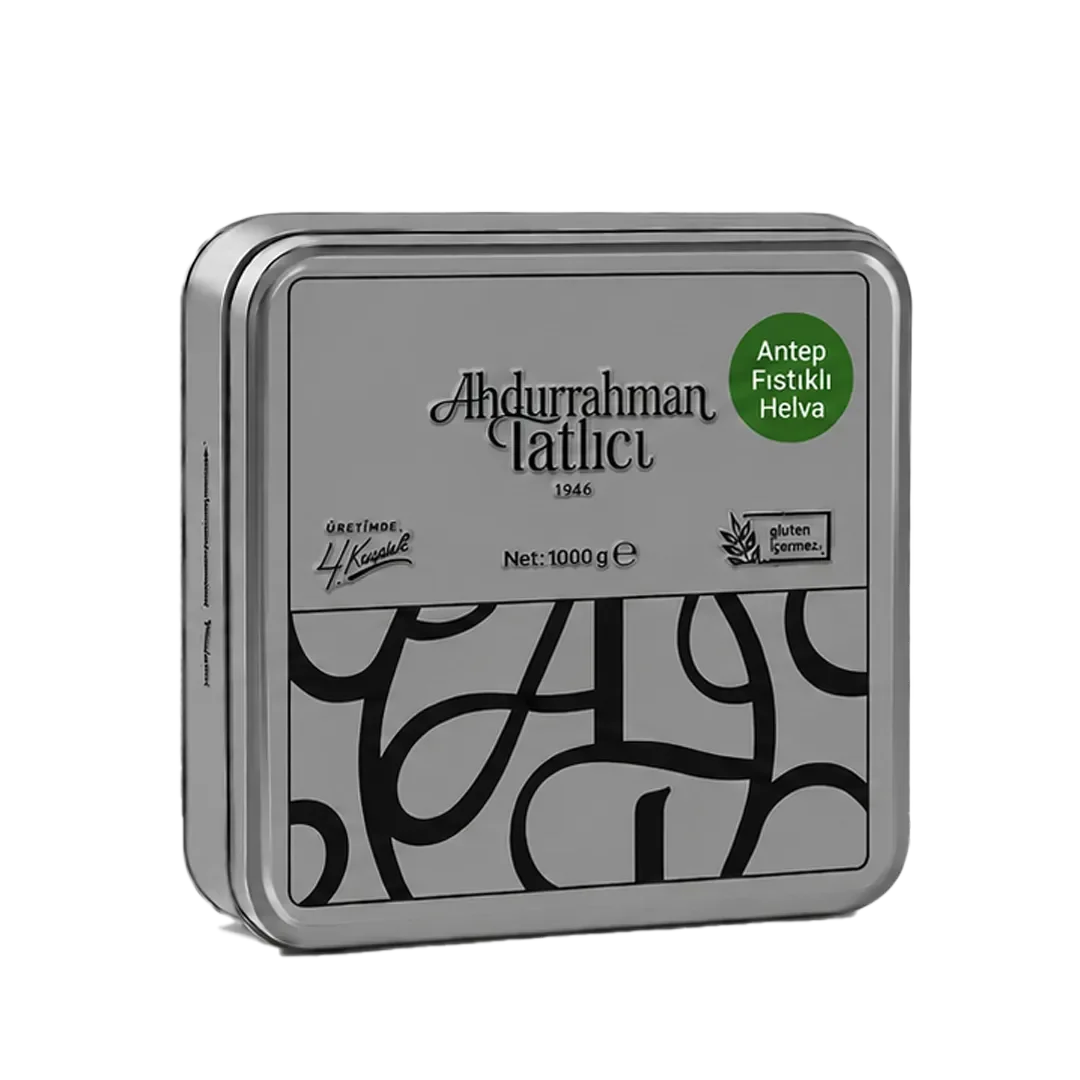 Tahin Helvası Antep Fıstıklı Teneke 1 Kg