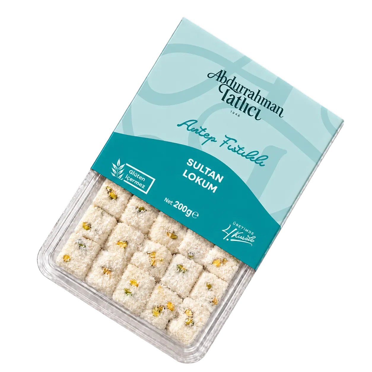 Antep Fıstıklı Beyaz Lokum 200 Gr