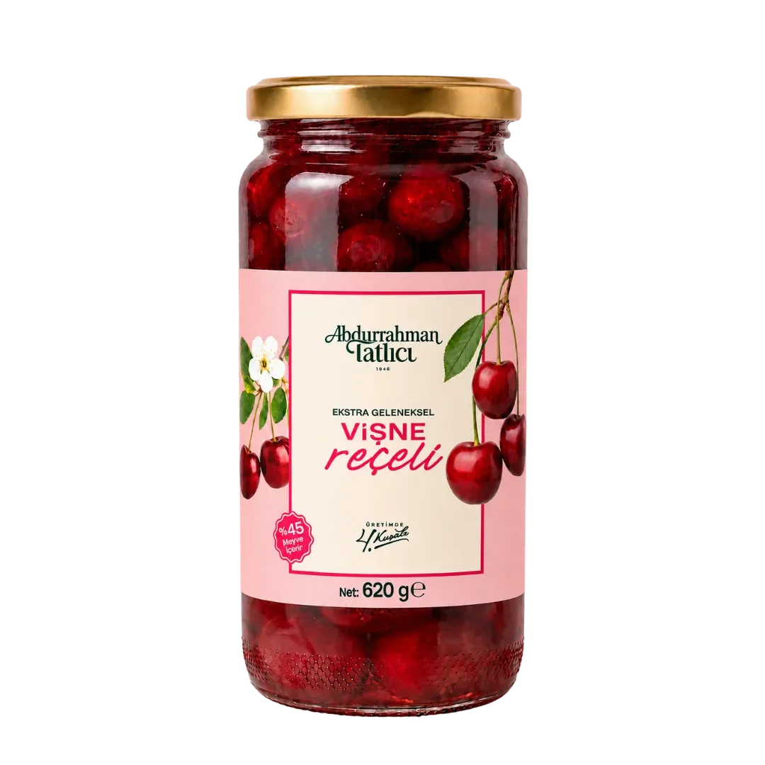 Vişne Reçeli Cam 620 Gr